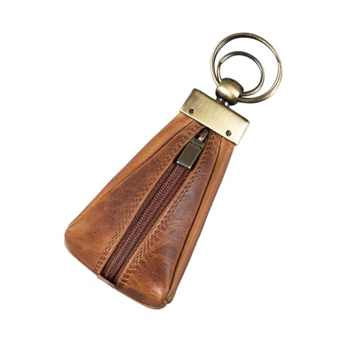 STILORD 'Enno' Kleine Schlüsseltasche Leder Schlüsseletui Schlüsselmäppchen Mini Geldbörse Schlüssel-Beutel Schlüsselanhänger mit Reißverschlussfach und Schlüsselring, Farbe:Kara - Cognac STILORD 'Enno' Kleine Schlüsseltasche Leder Schlüsseletui Schlüsselmäppchen Mini Geldbörse Schlüssel-Beutel Schlüsselanhänger mit Reißverschlussfach und Schlüsselring, Farbe:Kara - Cognac von STILORD