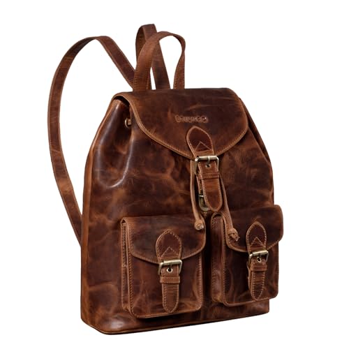 STILORD 'Ezra' Tagesrucksack Leder Daypack Groß Vintage Backpack ideal als Laptoprucksack 13,3 Zoll Schulrucksack DIN A4 Reiserucksack Echtes Leder, Farbe:kara - cognac STILORD 'Ezra' Tagesrucksack Leder Daypack Groß Vintage Backpack ideal als Laptoprucksack 13,3 Zoll Schulrucksack DIN A4 Reiserucksack Echtes Leder, Farbe:kara - cognac von STILORD