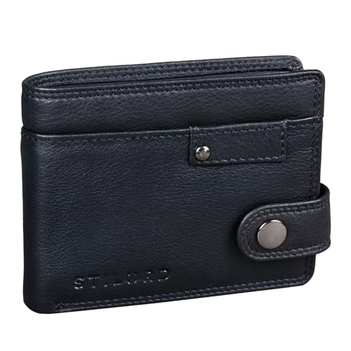 STILORD 'Finley' Leder Geldbörse Herren RFID und NFC Schutz Männer Portemonnaie mit Druckknopf Brieftasche mit Ausleseschutz in Geschenkbox, Farbe:schwarz STILORD 'Finley' Leder Geldbörse Herren RFID und NFC Schutz Männer Portemonnaie mit Druckknopf Brieftasche mit Ausleseschutz in Geschenkbox, Farbe:schwarz von STILORD
