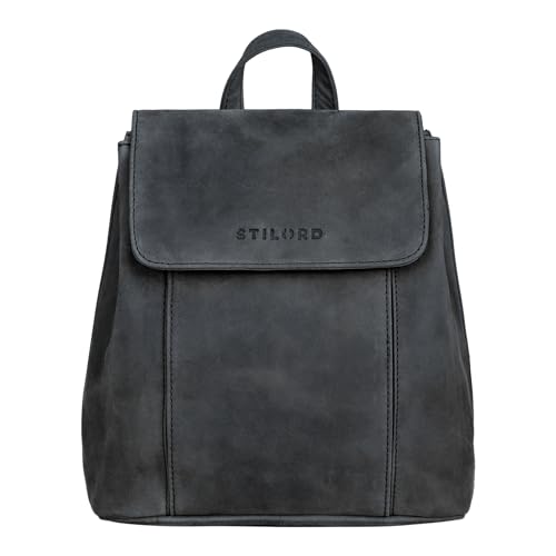 STILORD 'Fiona' Daypack Rucksack Damen Leder Klein für City Shopping Freizeit iPad 9.7 Zoll Vintage Rucksackhandtasche aus Echtem Leder, Farbe:anthrazit STILORD 'Fiona' Daypack Rucksack Damen Leder Klein für City Shopping Freizeit iPad 9.7 Zoll Vintage Rucksackhandtasche aus Echtem Leder, Farbe:anthrazit von STILORD