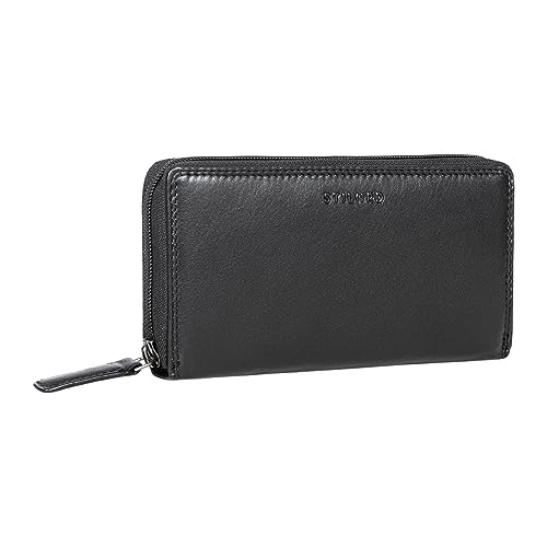 STILORD 'Frida' Portemonnaie Damen Leder RFID Schutz Vintage Geldbeutel Geldbörse Groß Geldtasche RFID Portemonnaie mit Reißverschluss Echtes Leder, Farbe:schwarz STILORD 'Frida' Portemonnaie Damen Leder RFID Schutz Vintage Geldbeutel Geldbörse Groß Geldtasche RFID Portemonnaie mit Reißverschluss Echtes Leder, Farbe:schwarz von STILORD