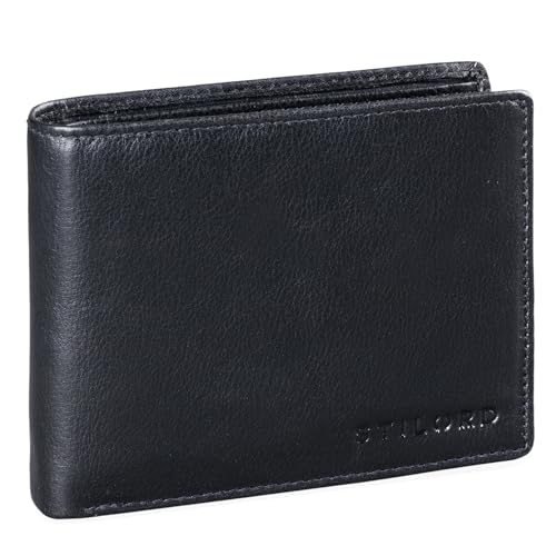 STILORD 'Guillermo' RFID Leder Portemonnaie Männer Geldbörse in Geschenkbox Herren Kartenfächer NFC Ausleseschutz Brieftasche Echtleder, Farbe:schwarz STILORD 'Guillermo' RFID Leder Portemonnaie Männer Geldbörse in Geschenkbox Herren Kartenfächer NFC Ausleseschutz Brieftasche Echtleder, Farbe:schwarz von STILORD