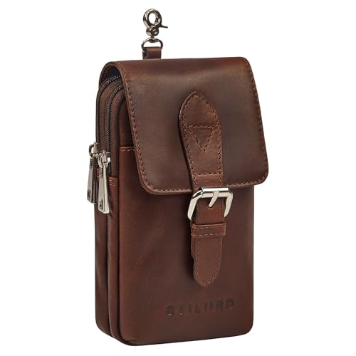 STILORD 'Harper' Handy Gürteltasche Leder Vintage Kleine Handytasche Hüfttasche mit Karabinerhaken und Gürtelschlaufe Tasche für Herren Damen Echtleder, Farbe:Sonora - Cognac STILORD 'Harper' Handy Gürteltasche Leder Vintage Kleine Handytasche Hüfttasche mit Karabinerhaken und Gürtelschlaufe Tasche für Herren Damen Echtleder, Farbe:Sonora - Cognac von STILORD