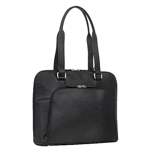 STILORD 'Hermione' Echt Leder Business-Tasche 13,3 Zoll Damen Elegant und Stilvoll Vintage Shopper für Büro, Notebook und Akten-Tasche Frauen Arbeitstasche Ledertasche, Farbe:schwarz STILORD 'Hermione' Echt Leder Business-Tasche 13,3 Zoll Damen Elegant und Stilvoll Vintage Shopper für Büro, Notebook und Akten-Tasche Frauen Arbeitstasche Ledertasche, Farbe:schwarz von STILORD