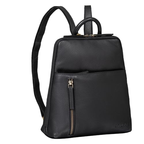 STILORD 'Holly' Rucksack Frauen Klein Leder Rucksackhandtasche Damen Lederrucksack für iPad und DIN A5 Vintage Handtasche City Ausgehen Shopping Daypack Echtleder, Farbe:schwarz STILORD 'Holly' Rucksack Frauen Klein Leder Rucksackhandtasche Damen Lederrucksack für iPad und DIN A5 Vintage Handtasche City Ausgehen Shopping Daypack Echtleder, Farbe:schwarz von STILORD