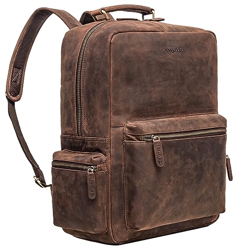 STILORD 'Isa' Business-Rucksack Herren Leder Laptop-Rucksack Damen 17 18 19 Zoll Leder-Rucksack mit Laptop-Fach Echtleder Stadtrucksack Arbeitsrucksack und Lehrerrucksack, Farbe:Zamora - braun STILORD 'Isa' Business-Rucksack Herren Leder Laptop-Rucksack Damen 17 18 19 Zoll Leder-Rucksack mit Laptop-Fach Echtleder Stadtrucksack Arbeitsrucksack und Lehrerrucksack, Farbe:Zamora - braun von STILORD