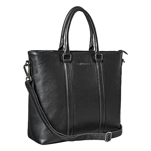 STILORD 'Jara' Große Leder Businesstasche Damen Vintage Handtasche Umhängetasche Aktentasche Damen Echtleder Laptoptasche Travel Freizeit Bag Shopper, Farbe:schwarz STILORD 'Jara' Große Leder Businesstasche Damen Vintage Handtasche Umhängetasche Aktentasche Damen Echtleder Laptoptasche Travel Freizeit Bag Shopper, Farbe:schwarz von STILORD
