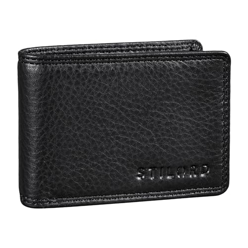 STILORD 'Jay' Mini Geldbörse Herren RFID Leder Brieftasche Vintage für Männer Kleiner Geldbeutel mit vielen Kartenfächern und NFC-Schutz in Geschenkbox, Farbe:schwarz STILORD 'Jay' Mini Geldbörse Herren RFID Leder Brieftasche Vintage für Männer Kleiner Geldbeutel mit vielen Kartenfächern und NFC-Schutz in Geschenkbox, Farbe:schwarz von STILORD