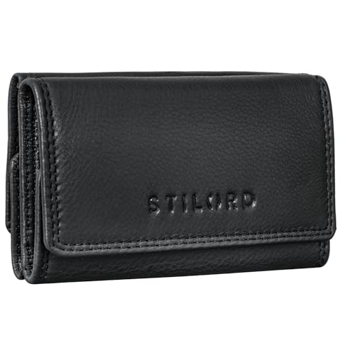 STILORD 'Jean' Schlüsseltasche Leder Groß Vintage Schlüsseletui mit Schlüsselringen Mini Kartenetui RFID Key Organizer Schlüsselmappe Echt Leder, Farbe:schwarz STILORD 'Jean' Schlüsseltasche Leder Groß Vintage Schlüsseletui mit Schlüsselringen Mini Kartenetui RFID Key Organizer Schlüsselmappe Echt Leder, Farbe:schwarz von STILORD