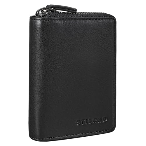 STILORD 'Kelsie' 3-in-1 Leder Schlüsseltasche Mini Geldbörse und Karten-Etui Vintage Schlüsseletui mit Kartenfach und Geldfach Echtleder, Farbe:schwarz STILORD 'Kelsie' 3-in-1 Leder Schlüsseltasche Mini Geldbörse und Karten-Etui Vintage Schlüsseletui mit Kartenfach und Geldfach Echtleder, Farbe:schwarz von STILORD