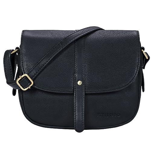 STILORD 'Kira' Umhängetasche Frauen Leder Vintage kleine Handtasche zum Ausgehen klassische Abendtasche Partytasche Freizeittasche Echtleder, Farbe:schwarz STILORD 'Kira' Umhängetasche Frauen Leder Vintage kleine Handtasche zum Ausgehen klassische Abendtasche Partytasche Freizeittasche Echtleder, Farbe:schwarz von STILORD