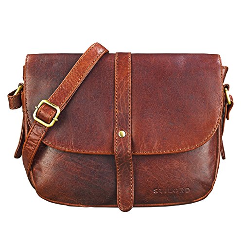 STILORD 'Kira' Umhängetasche Frauen Leder Vintage kleine Handtasche zum Ausgehen klassische Abendtasche Partytasche Freizeittasche Echtleder, Farbe:siena - braun STILORD 'Kira' Umhängetasche Frauen Leder Vintage kleine Handtasche zum Ausgehen klassische Abendtasche Partytasche Freizeittasche Echtleder, Farbe:siena - braun von STILORD