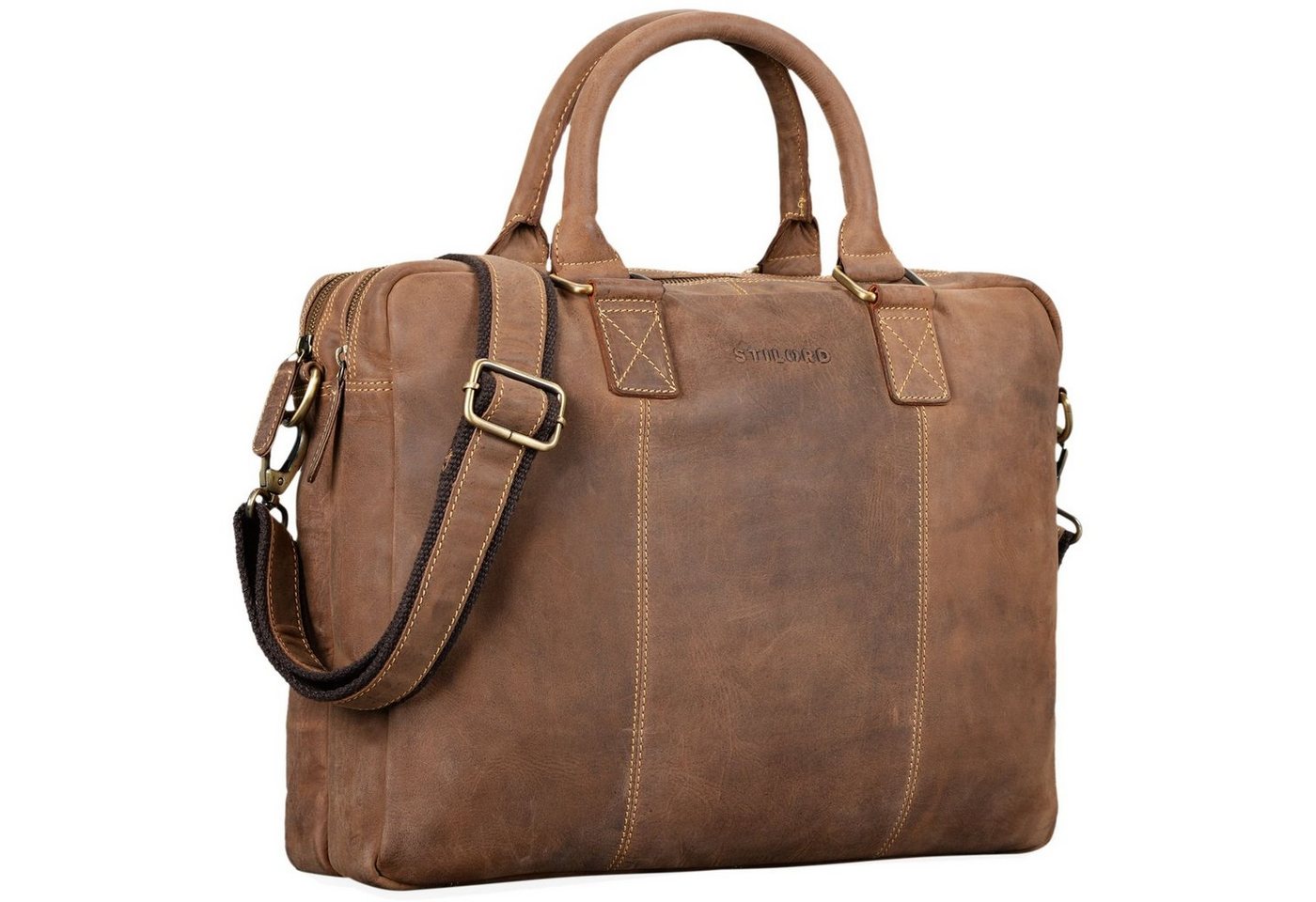STILORD Laptoptasche "Zacharias" Businesstasche Leder Aktentasche STILORD Laptoptasche "Zacharias" Businesstasche Leder Aktentasche von STILORD
