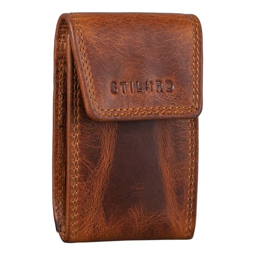 STILORD 'Lenn' Schlüsseletui Leder RFID Vintage Schlüsselmäppchen Key Organizer Schlüssel-Tasche Autoschlüssel Geldbörse Kartenetui Damen und Herren aus Echt-Leder, Farbe:Kara - Cognac STILORD 'Lenn' Schlüsseletui Leder RFID Vintage Schlüsselmäppchen Key Organizer Schlüssel-Tasche Autoschlüssel Geldbörse Kartenetui Damen und Herren aus Echt-Leder, Farbe:Kara - Cognac von STILORD