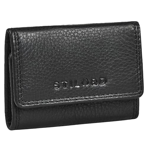 STILORD 'London' Mini Portemonnaie Damen Klein Leder Geldbörse Herren mit RFID-Schutz Geldbeutel Vintage Portmonee Echtleder - ideale Größe für Hosentasche & Handtasche, Farbe:schwarz STILORD 'London' Mini Portemonnaie Damen Klein Leder Geldbörse Herren mit RFID-Schutz Geldbeutel Vintage Portmonee Echtleder - ideale Größe für Hosentasche & Handtasche, Farbe:schwarz von STILORD