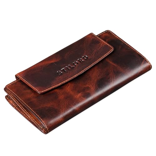 STILORD 'Lorelai' Portemonnaie Damen Leder Groß Frauen Geldbörse Reißverschluss Vintage Portmonee Quer Elegant und Stilsicher, Farbe:Milano - braun STILORD 'Lorelai' Portemonnaie Damen Leder Groß Frauen Geldbörse Reißverschluss Vintage Portmonee Quer Elegant und Stilsicher, Farbe:Milano - braun von STILORD
