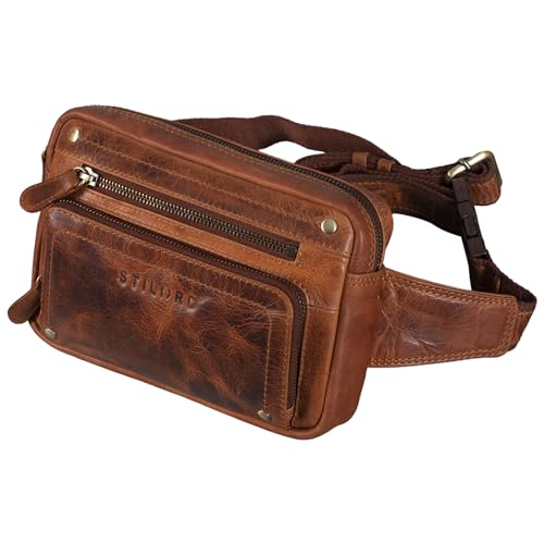 STILORD 'Lou' Gürteltasche Hüfttasche Leder Vintage Bauchtasche für Herren Damen Kinder Cross Body Belt Bag für Jogging Festival Urlaub Handy Echt Leder, Farbe:Kara - Cognac STILORD 'Lou' Gürteltasche Hüfttasche Leder Vintage Bauchtasche für Herren Damen Kinder Cross Body Belt Bag für Jogging Festival Urlaub Handy Echt Leder, Farbe:Kara - Cognac von STILORD