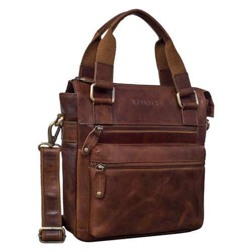 STILORD 'Lucia' Vintage Ledertasche Damen aus echtem Leder Freizeit Handtasche Crossbody Bag Elegante Abendtasche für 9,7 Zoll iPad, Farbe:Porto - Cognac STILORD 'Lucia' Vintage Ledertasche Damen aus echtem Leder Freizeit Handtasche Crossbody Bag Elegante Abendtasche für 9,7 Zoll iPad, Farbe:Porto - Cognac von STILORD