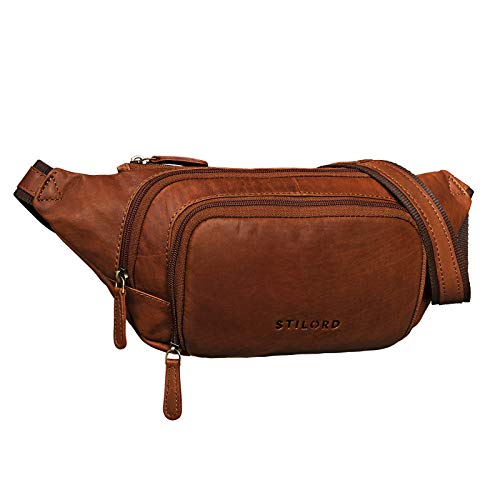 STILORD 'Luke' Bauchtasche Leder Herren Vintage Gürteltasche Unisex Damen Hüfttasche für Reisen Festival Konzert Freizeit Echtleder Brusttasche, Farbe:Cognac - braun STILORD 'Luke' Bauchtasche Leder Herren Vintage Gürteltasche Unisex Damen Hüfttasche für Reisen Festival Konzert Freizeit Echtleder Brusttasche, Farbe:Cognac - braun von STILORD