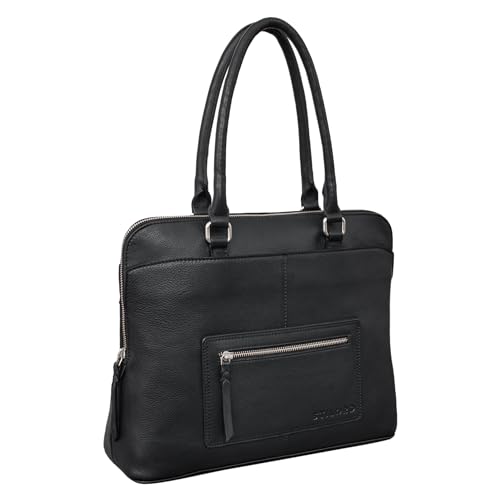 STILORD 'Lydia' Business Handtasche Damen Leder Aktentasche Elegant Businesstasche Vintage Schultertasche für Frauen Arbeitstasche Shopper Groß Echtleder, Farbe:schwarz STILORD 'Lydia' Business Handtasche Damen Leder Aktentasche Elegant Businesstasche Vintage Schultertasche für Frauen Arbeitstasche Shopper Groß Echtleder, Farbe:schwarz von STILORD
