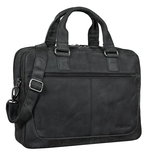 STILORD 'Lysander' Arbeitstasche Leder Groß Vintage Aktentasche XL Bürotasche 15,6 Zoll Laptoptasche Office Bag Umhängetasche Aufsteckbar Echtleder, Farbe:anthrazit STILORD 'Lysander' Arbeitstasche Leder Groß Vintage Aktentasche XL Bürotasche 15,6 Zoll Laptoptasche Office Bag Umhängetasche Aufsteckbar Echtleder, Farbe:anthrazit von STILORD