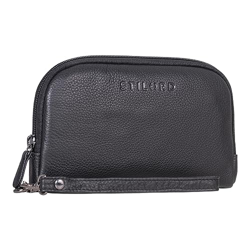 STILORD 'Maeve' Clutch Geldbörse Leder für Damen Vintage Handytasche mit Abnehmbarer Handschlaufe Mini Handtasche Elegantes Portemonnaie aus Echtleder, Farbe:schwarz STILORD 'Maeve' Clutch Geldbörse Leder für Damen Vintage Handytasche mit Abnehmbarer Handschlaufe Mini Handtasche Elegantes Portemonnaie aus Echtleder, Farbe:schwarz von STILORD