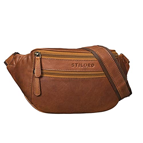 STILORD 'Marian' Gürteltasche Leder Vintage für Herren Damen Bauchtasche Hüfttasche für Handy Kosmetik Kamera Reisen Party Konzerte Festival Echtleder, Farbe:Cognac - braun STILORD 'Marian' Gürteltasche Leder Vintage für Herren Damen Bauchtasche Hüfttasche für Handy Kosmetik Kamera Reisen Party Konzerte Festival Echtleder, Farbe:Cognac - braun von STILORD