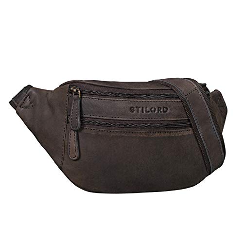 STILORD 'Marian' Gürteltasche Leder Vintage für Herren Damen Bauchtasche Hüfttasche für Handy Kosmetik Kamera Reisen Party Konzerte Festival Echtleder, Farbe:matt - Dunkelbraun STILORD 'Marian' Gürteltasche Leder Vintage für Herren Damen Bauchtasche Hüfttasche für Handy Kosmetik Kamera Reisen Party Konzerte Festival Echtleder, Farbe:matt - Dunkelbraun von STILORD