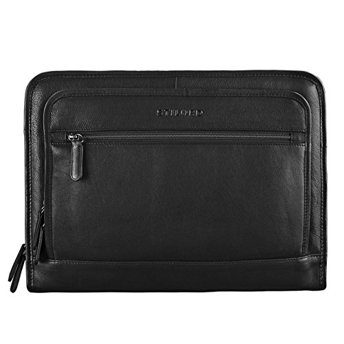 STILORD 'Maximilian' Dokumentenmappe Leder 13,3 Zoll Vintage Schreibmappe MacBook Aktentasche Aktenmappe, Farbe:schwarz STILORD 'Maximilian' Dokumentenmappe Leder 13,3 Zoll Vintage Schreibmappe MacBook Aktentasche Aktenmappe, Farbe:schwarz von STILORD