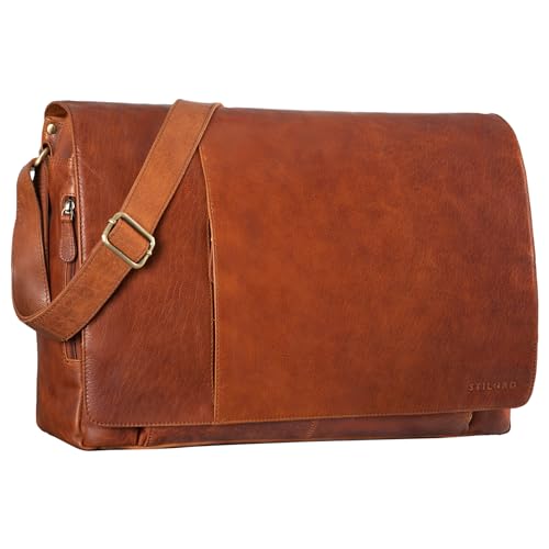 STILORD 'Maximus' XXL Ledertasche riesige Herren Umhängetasche Unitasche 17 18 19 21 Zoll Laptop Aktentasche Bürotasche Büffel Leder, Farbe:maraska - braun STILORD 'Maximus' XXL Ledertasche riesige Herren Umhängetasche Unitasche 17 18 19 21 Zoll Laptop Aktentasche Bürotasche Büffel Leder, Farbe:maraska - braun von STILORD