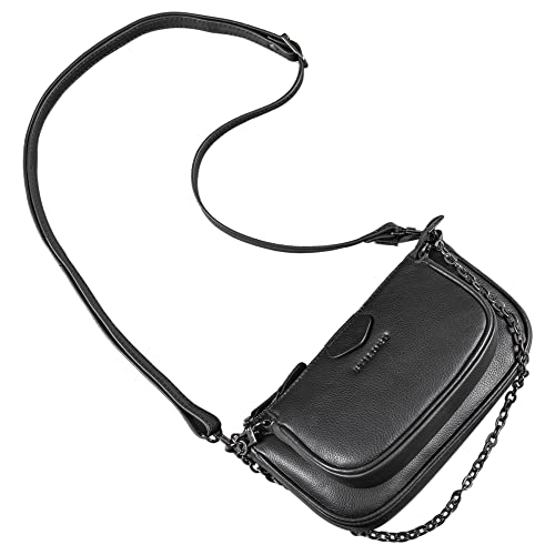 STILORD 'Nancy' Multi Tasche Damen Leder Kleine Crossbody Bag Multi Pochette Mehrzweck Umhängetasche Handtasche 2-in-1 Taschen Set Vintage Echtleder, Farbe:schwarz STILORD 'Nancy' Multi Tasche Damen Leder Kleine Crossbody Bag Multi Pochette Mehrzweck Umhängetasche Handtasche 2-in-1 Taschen Set Vintage Echtleder, Farbe:schwarz von STILORD