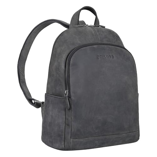 STILORD 'Porter' Vintage Daypack Leder Rucksack Retro Backpack für MacBook 13 Zoll Moderner Tagesrucksack für Büro Arbeit Reise Rucksack Echtleder, Farbe:Carbon - grau STILORD 'Porter' Vintage Daypack Leder Rucksack Retro Backpack für MacBook 13 Zoll Moderner Tagesrucksack für Büro Arbeit Reise Rucksack Echtleder, Farbe:Carbon - grau von STILORD