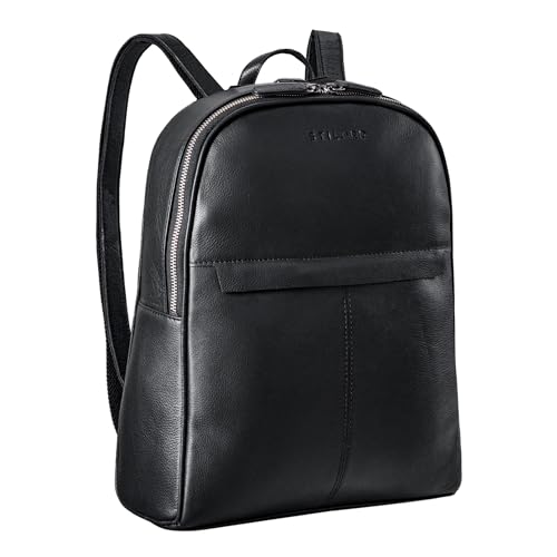 STILORD 'Renée' Arbeitsrucksack Leder Eleganter Rucksack Herren Damen Vintage Daypack für MacBook 13,3 Zoll Schultertasche zum Reisen Business Bag Echtleder, Farbe:schwarz STILORD 'Renée' Arbeitsrucksack Leder Eleganter Rucksack Herren Damen Vintage Daypack für MacBook 13,3 Zoll Schultertasche zum Reisen Business Bag Echtleder, Farbe:schwarz von STILORD