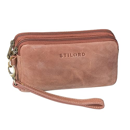 STILORD 'Richie' Handgelenktasche Leder Männer Kleine Herrenhandtasche mit Abnehmbarer Schlaufe Moderne Doppelkammer Geldbörse aus Hochwertigem Leder, Farbe:messina - braun STILORD 'Richie' Handgelenktasche Leder Männer Kleine Herrenhandtasche mit Abnehmbarer Schlaufe Moderne Doppelkammer Geldbörse aus Hochwertigem Leder, Farbe:messina - braun von STILORD