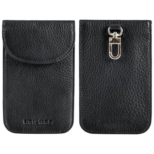 STILORD 'Savior' Keyless Go Schutz Leder Schlüsseletui RFID Schutzhülle Autoschlüssel Schlüsseltasche Funkschlüssel Abschirmung Key Safe Schlüssel Tasche Vintage, Farbe:schwarz STILORD 'Savior' Keyless Go Schutz Leder Schlüsseletui RFID Schutzhülle Autoschlüssel Schlüsseltasche Funkschlüssel Abschirmung Key Safe Schlüssel Tasche Vintage, Farbe:schwarz von STILORD
