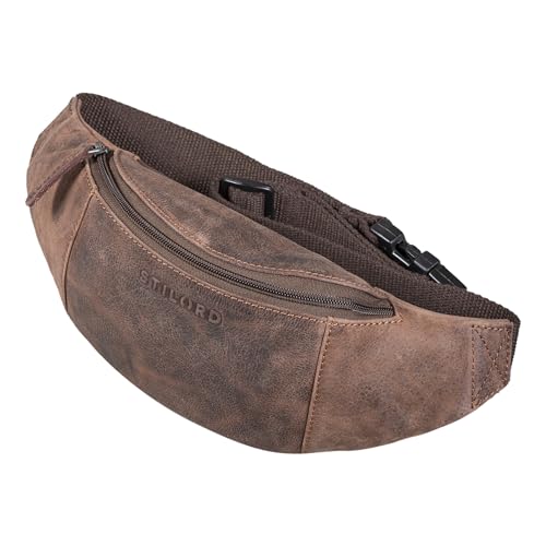 STILORD 'Shawn' Leder Gürteltasche groß Vintage - Hochwertige Echtleder Bauchtasche für Männer & Frauen Festivaltasche Hüfttasche Brust-Tasche für Herren und Damen, Farbe:Veleta - braun STILORD 'Shawn' Leder Gürteltasche groß Vintage - Hochwertige Echtleder Bauchtasche für Männer & Frauen Festivaltasche Hüfttasche Brust-Tasche für Herren und Damen, Farbe:Veleta - braun von STILORD