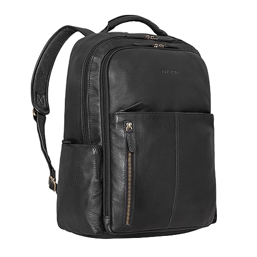 STILORD 'Sherlock' Laptoprucksack Damen und Herren 17 Zoll Leder ideal als Studenten Rucksack Leder Cityrucksack groß Messenger Rucksack Retro und Lederrucksack Echtleder, Farbe:schwarz STILORD 'Sherlock' Laptoprucksack Damen und Herren 17 Zoll Leder ideal als Studenten Rucksack Leder Cityrucksack groß Messenger Rucksack Retro und Lederrucksack Echtleder, Farbe:schwarz von STILORD