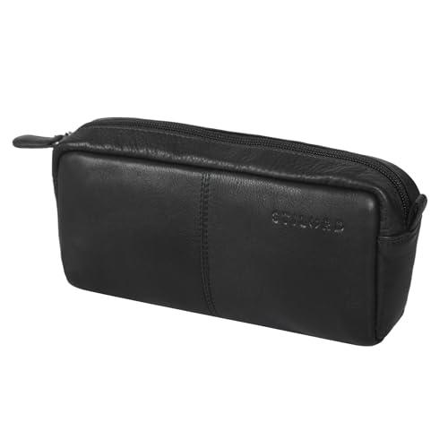 STILORD 'Spencer' Leder Federmappe Vintage mit Reißverschluss Kosmetiktasche Organizer Stiftemappe Schlamperrolle Schlampermäppchen Etui Echtes Leder, Farbe:schwarz STILORD 'Spencer' Leder Federmappe Vintage mit Reißverschluss Kosmetiktasche Organizer Stiftemappe Schlamperrolle Schlampermäppchen Etui Echtes Leder, Farbe:schwarz von STILORD