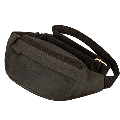 STILORD 'Terry' Bauch Tasche Leder Vintage Hüfttasche für Herren Damen Belt Bag für Jogging Festival Urlaub Handy Gürteltasche Umschnalltasche Echtleder, Farbe:dunkel - braun STILORD 'Terry' Bauch Tasche Leder Vintage Hüfttasche für Herren Damen Belt Bag für Jogging Festival Urlaub Handy Gürteltasche Umschnalltasche Echtleder, Farbe:dunkel - braun von STILORD