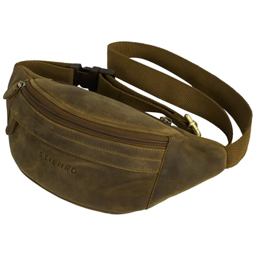 STILORD 'Terry' Bauch Tasche Leder Vintage Hüfttasche für Herren Damen Belt Bag für Jogging Festival Urlaub Handy Gürteltasche Umschnalltasche Echtleder, Farbe:mittel - braun STILORD 'Terry' Bauch Tasche Leder Vintage Hüfttasche für Herren Damen Belt Bag für Jogging Festival Urlaub Handy Gürteltasche Umschnalltasche Echtleder, Farbe:mittel - braun von STILORD