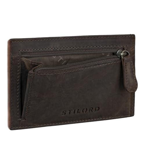 STILORD 'Trevor' Kredit-Kartenetui Leder RFID Herren Damen Mini-Börse Portemonnaie klein EC Kartenetui Slim Wallet Geldbörse Brieftasche Voll-Leder in Geschenkbox, Farbe:dunkel - braun STILORD 'Trevor' Kredit-Kartenetui Leder RFID Herren Damen Mini-Börse Portemonnaie klein EC Kartenetui Slim Wallet Geldbörse Brieftasche Voll-Leder in Geschenkbox, Farbe:dunkel - braun von STILORD