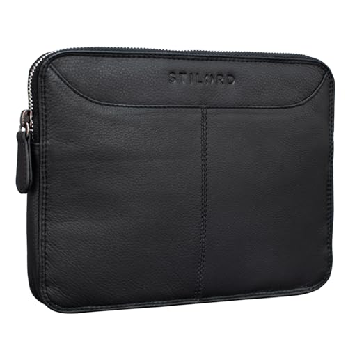 STILORD 'Tyler' Vintage Ledertasche für iPad 2018 9.7 Zoll Tablethülle Tablettasche Ledermappe Ledertasche echtes Rindsleder, Farbe:schwarz STILORD 'Tyler' Vintage Ledertasche für iPad 2018 9.7 Zoll Tablethülle Tablettasche Ledermappe Ledertasche echtes Rindsleder, Farbe:schwarz von STILORD