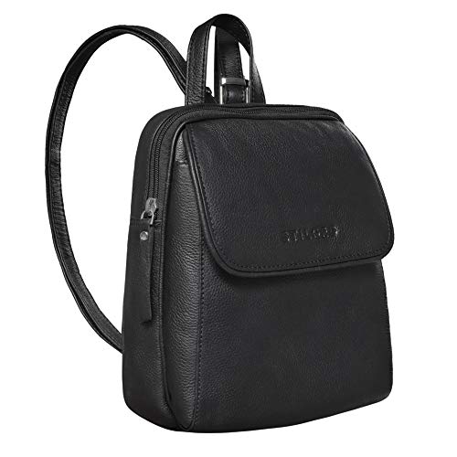 STILORD 'Valentina' Vintage Damenrucksack Klein Leder Daypack Rucksack für Frauen Rucksackhandtasche für City Ausgehen Shopping Damen Tagesrucksack Echtleder, Farbe:schwarz STILORD 'Valentina' Vintage Damenrucksack Klein Leder Daypack Rucksack für Frauen Rucksackhandtasche für City Ausgehen Shopping Damen Tagesrucksack Echtleder, Farbe:schwarz von STILORD