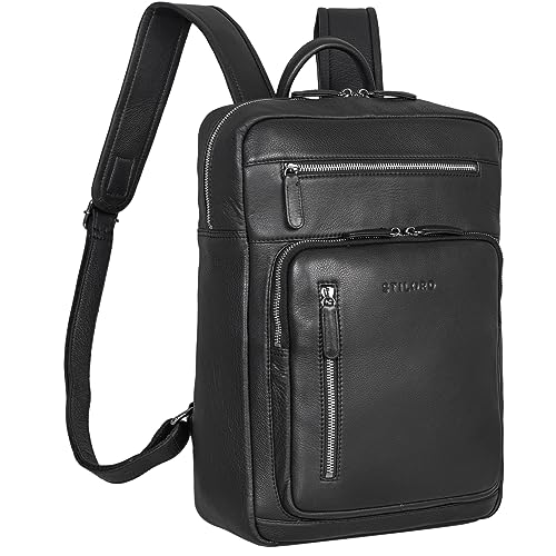 STILORD 'Valera' Leder Business-Rucksack mit vielen Fächern Laptop-Fach 13.3 Zoll für Herren und Damen mittel-groß Echtleder Arbeitsrucksack Bürorucksack Freizeit Reisen, Farbe:schwarz STILORD 'Valera' Leder Business-Rucksack mit vielen Fächern Laptop-Fach 13.3 Zoll für Herren und Damen mittel-groß Echtleder Arbeitsrucksack Bürorucksack Freizeit Reisen, Farbe:schwarz von STILORD