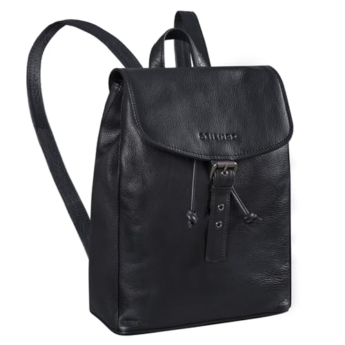 STILORD 'Valerie' Business Rucksack Damen Leder für DIN A4 und für 13,3 Zoll MacBook Großer Daypack Unirucksack Vintage Leder, Farbe:schwarz STILORD 'Valerie' Business Rucksack Damen Leder für DIN A4 und für 13,3 Zoll MacBook Großer Daypack Unirucksack Vintage Leder, Farbe:schwarz von STILORD