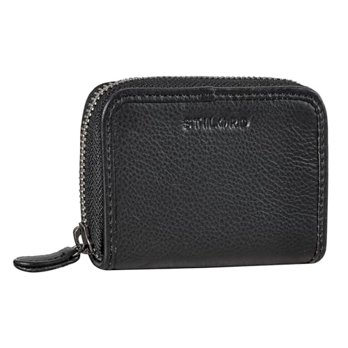 STILORD 'Vanja' Schlüsselportemonnaie Leder Vintage Kartenetui Klein Herren Damen Mini Geldbörse RFID Schlüsseletui Echtleder, Farbe:schwarz STILORD 'Vanja' Schlüsselportemonnaie Leder Vintage Kartenetui Klein Herren Damen Mini Geldbörse RFID Schlüsseletui Echtleder, Farbe:schwarz von STILORD