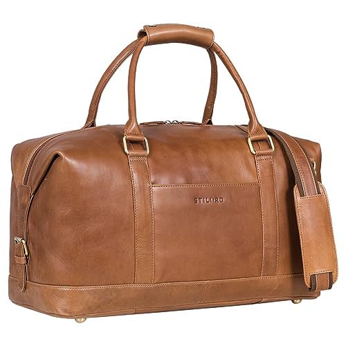 STILORD 'Viator' Leder Reisetasche Groß für Damen und Herren XL Duffel Bag für Urlaub Reisen Sport Moderner Vintage Weekender aus Hochwertigem Echtleder, Farbe:Mocca - Dunkelbraun STILORD 'Viator' Leder Reisetasche Groß für Damen und Herren XL Duffel Bag für Urlaub Reisen Sport Moderner Vintage Weekender aus Hochwertigem Echtleder, Farbe:Mocca - Dunkelbraun von STILORD