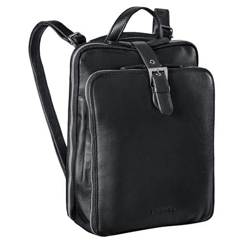 STILORD 'Vienna' Rucksack Tasche aus Leder - Praktisches 3-in-1 Konzept als Rucksack Handtasche Umhängetasche - Großer Daypack aus Echtem Vintage Leder, Farbe:schwarz STILORD 'Vienna' Rucksack Tasche aus Leder - Praktisches 3-in-1 Konzept als Rucksack Handtasche Umhängetasche - Großer Daypack aus Echtem Vintage Leder, Farbe:schwarz von STILORD