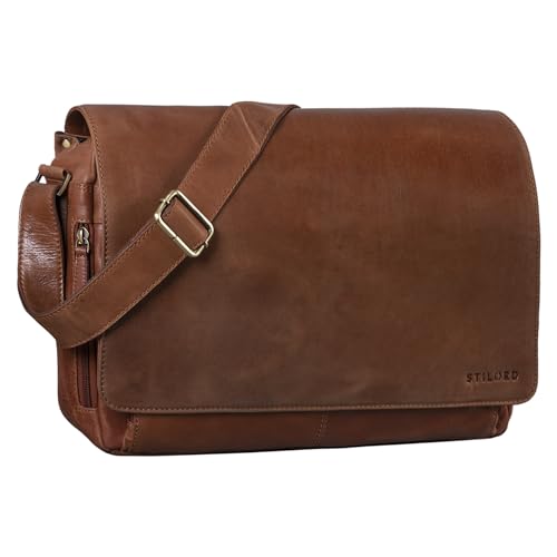 STILORD Vintage Umhängetasche aus Leder braun - 15 Zoll Laptoptasche für Büro, Uni, Office, Schule - DIN A4 Schultertasche 'Tom' STILORD Vintage Umhängetasche aus Leder braun - 15 Zoll Laptoptasche für Büro, Uni, Office, Schule - DIN A4 Schultertasche 'Tom' von STILORD