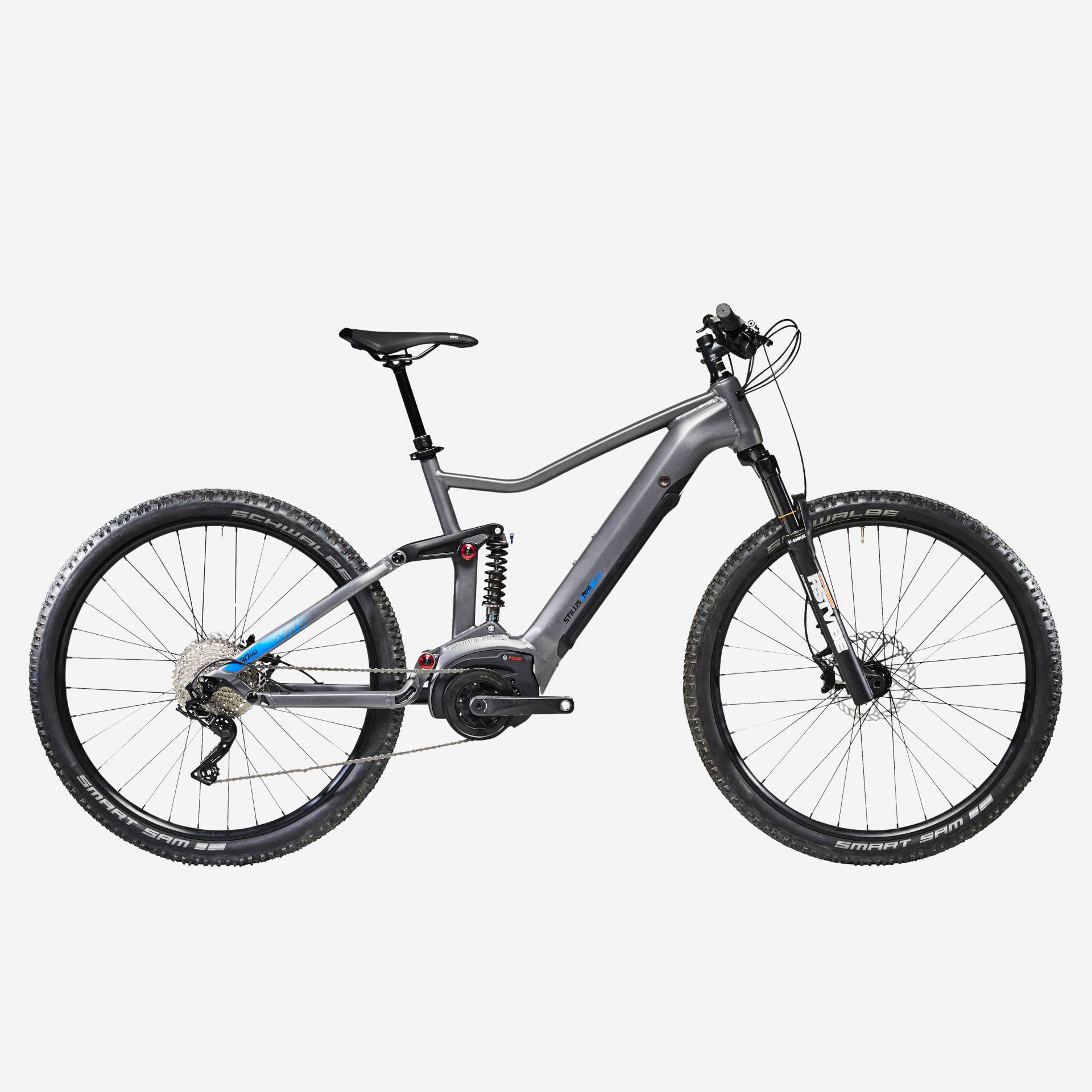 E-Mountainbike Fully 29 Zoll Stilus E-Trail Bosch Performance Line grau von STILUS